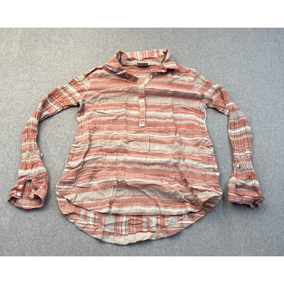 Columbia Shirt Womens Medium Pink Aztec Print Roll Tab Sleeve Gorp Core Gauzy - Picture 1 of 11